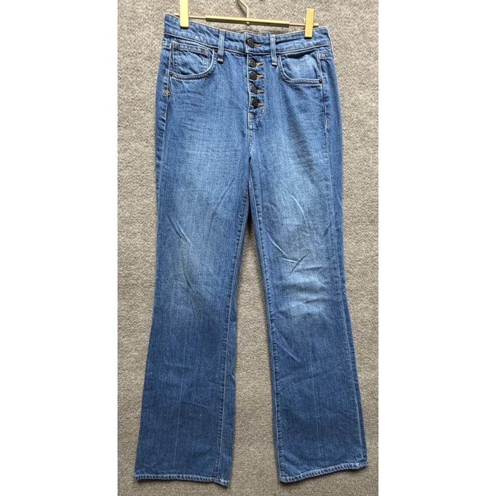 Veronica Beard Women's Jeans Crosbie Wide Leg High Rise Astra Wash Denim Size 26